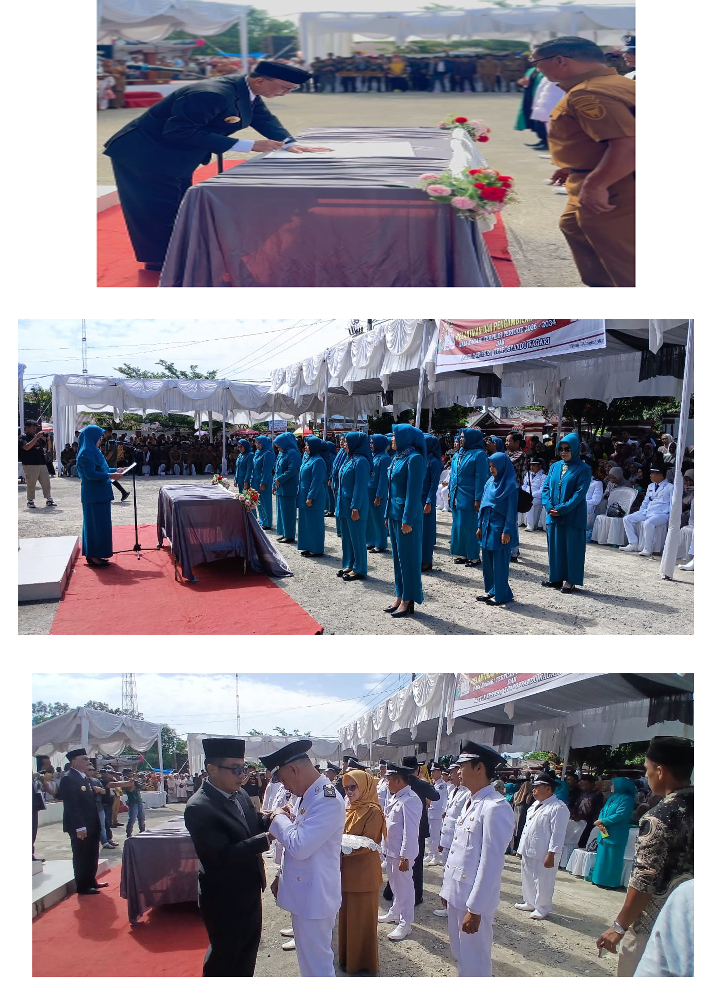 Pelantikan Wali Nagari Terpilih Nagari Sungai Sirah dan Nagari Talang Binjai 