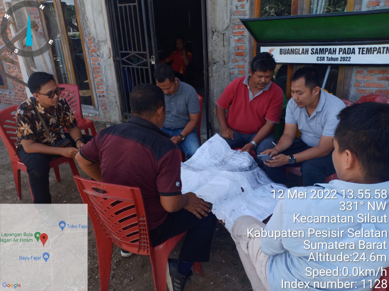 Pemetaan Fasum Oleh Dinas Tenaga Kerja dan Transmigrasi Pesisir Selatan Di Kecamatan Silaut 